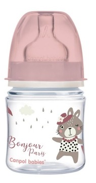 CANPOL butelka szerokootworowa BONJOUR PARIS 120ml