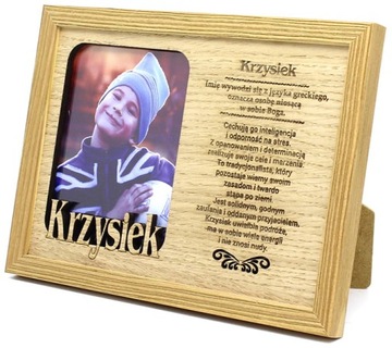 Ramka na zdjęcie z imieniem Krzysiek