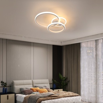 LAMPA SUFITOWA LED PLAFON ŻYRANDOL OKRĄGŁY 3000K 40W DO KUCHNI SYPIALNI