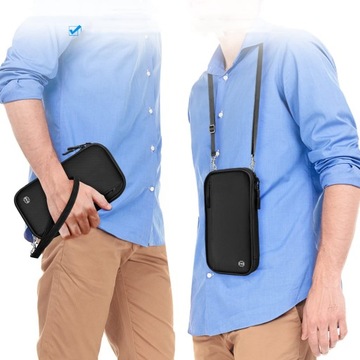 СУМКА-ОРГАНИЗАТОР ДЛЯ ПАСПОРТА с RFID-блокировкой, черный