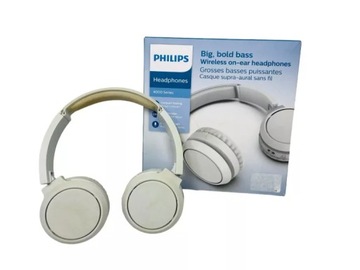 SŁUCHAWKI BEZPRZEWODOWE NAUSZNE PHILIPS TAH4205 BIAŁE