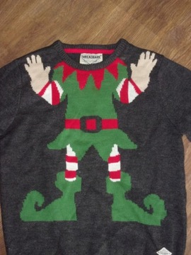 ELF sweter świąteczny L