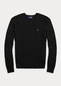 Sweter wełniany z dodatkiem kaszmiru Polo Ralph Lauren czarny L