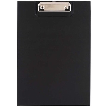 ПАПКА А4 С ЗАЖИМОМ И ЧЕРНОЙ ПВХ-КРЫШКОЙ