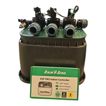 Zestaw Rain Bird HV 3 sekcje z kompresorem Sterownik TM2 na rurę PE 32