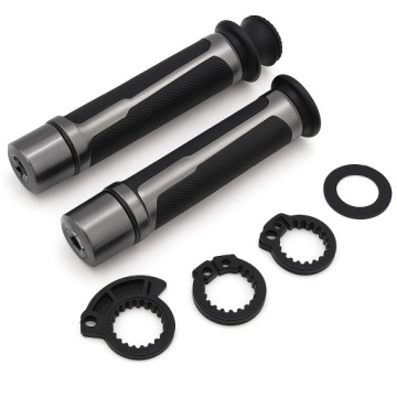 РУЛЬ МОТОЦИКЛА QUAD ROLGAZ РЕЗИНА + АЛЮМИНИЙ CNC + УТЯЖЕЛИТЕЛИ РУЛЯ