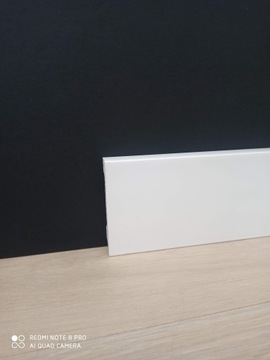 Listwa przypodłogowa wysoka Biała 12cm WODOODPORNA