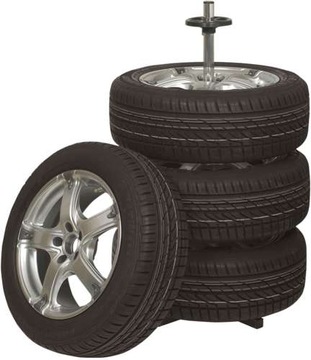 Подставка для дисков и шин, 4 шт, с крышкой