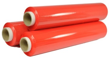 FOLIA STRETCH CZERWONA 1,5kg 23mic STRECZ 1,5