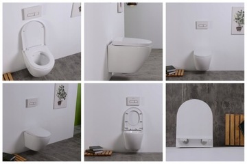 ТУАЛЕТНЫЙ НАБОР, ПНЕВМАТИЧЕСКИЙ РАМКА CERSANIT AQUA 72 ЧЕРНЫЙ ARBO SLIM RIM ЧАША