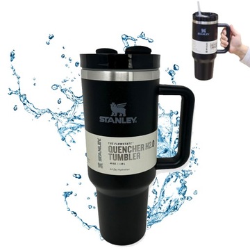 ТЕРМАЛЬНАЯ КРУЖКА ICEFLOW ДЛЯ КОФЕ ВОДЫ 40 УНЦИЙ НЕРЖАВЕЮЩАЯ НЕРЖАВЕЮЩАЯ С РУЧКОЙ И СОЛОМОЙ