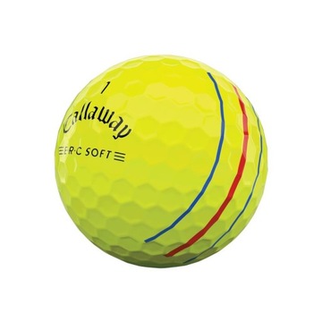 Мячи для гольфа Callaway ERC Soft Triple Track желтые