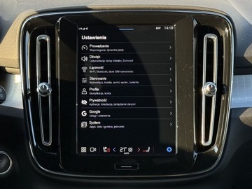 Volvo XC40 Crossover Facelifting 2.0 B3 163KM 2022 Volvo XC 40 XC40 B3 Benzyna | Plus Dark | Salon Po, zdjęcie 12