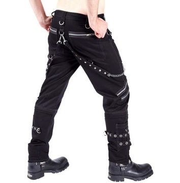 YK023 Men's Gothic Pants Punk Rock Eyelet Cargo Be