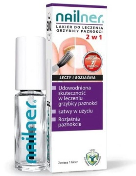 NAILNER LAKIER 2W1 NA GRZYBICĘ PAZNOKCI 5ml