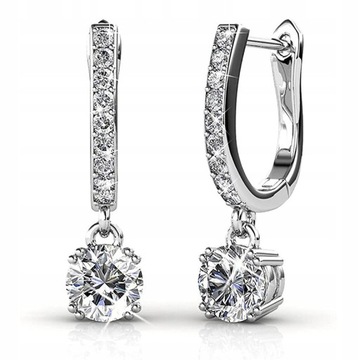 серьги из 18-каратного белого золота