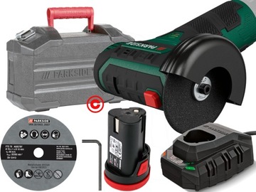 PARKSIDE Szlifierka kątowa PWSA 12V Aku 2Ah