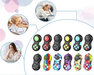 Fidget Pad Ретро Классический контроллер Fidget Ручной игровой контроллер Fidget