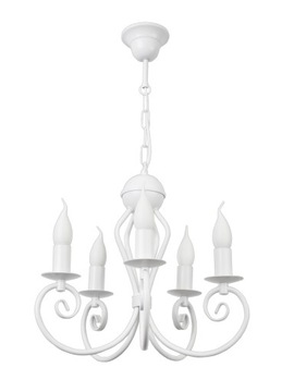 Stylowy biały żyrandol LAMPA WISZĄCA do salonu do sypialni KLIWAS 5