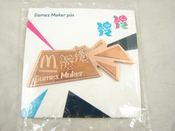 GAMES MAKER PIN LONDON 2012 - WPINKA - ZŁOTA