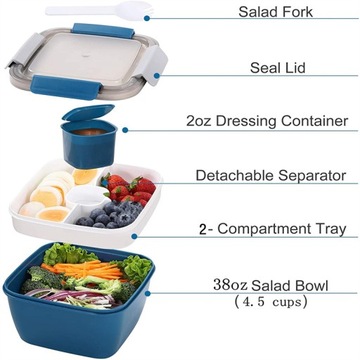 Портативный контейнер для салата для обеда Ланч-бокс
