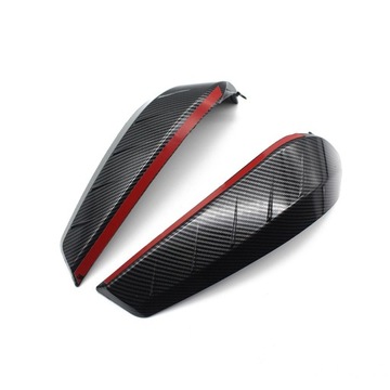 Boczne osłony nóg motocykla Panele przeciwwiatrowe w kolorze czarnym