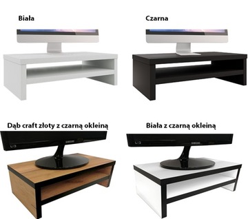 Подставка для монитора Дуб Нагано с полкой, невидимая установка