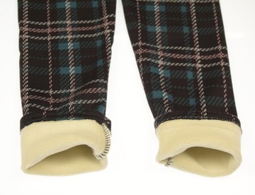 CIEPŁE legginsy 6965 GETRY OCIEPLONE GRUBYM POLAREM KRATKA 122/128