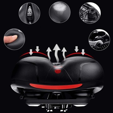 КОМФОРТНОЕ ВЕЛОСИДЕНЬЕ, ЭРГОНОМИЧНОЕ ВЕЛОСИДЕНЬЕ, ШИРОКОЕ