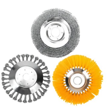 3 X SZCZOTKA DRUCIANA DO KOSY TWARDA MIĘKKA 200MM NYLON/WŁÓKNA/DRUTU