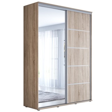 Szafa przesuwna POLA 2 ALU 160x242 4 kolor pojemna