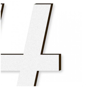ламинат LITERA буква # HASH TIMES белый r.M 10см