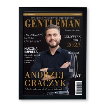 PLAKAT okładka magazynu zdjęcie śmieszny prezent