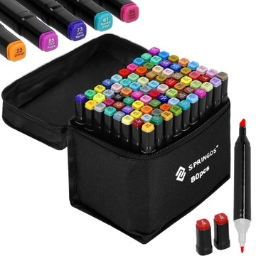 АЛКОГОЛЬНЫЕ МАРКЕРЫ, ТРИПС, НАБОР ИЗ 80 ШТ. PRO BAG