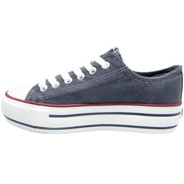 Buty Trampki damskie Lee Cooper tenisówki jeansowe platforma sportowe 40