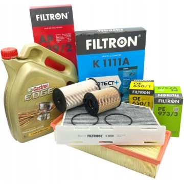 ZESTAW FILTRÓW VW PASSAT B6 1.9 2.0 TDI + CASTROL