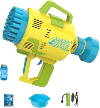 Maszyna do baniek Bazooka PISTOLET 49 otwory USB
