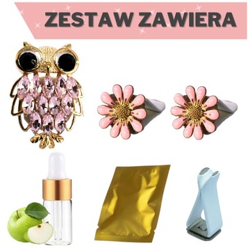 НАБОР АРОМАТИЧЕСКИХ ДЕКОРАЦИЙ + АВТОМОБИЛЬНЫЙ ДИФФУЗОР С АРОМАТОМ СОВЫ