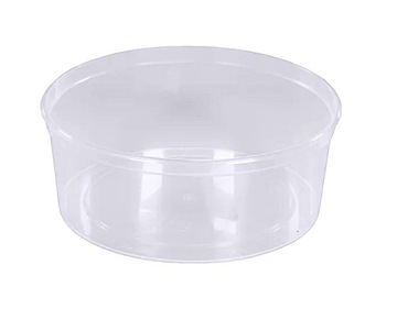 Pojemnik miska na zupę wielorazowa transparentna 350 ml - 50 szt.