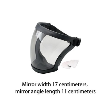 Pełna osłona twarzy Lekka, przeciwmgielna osłona twarzy, czarno-szara