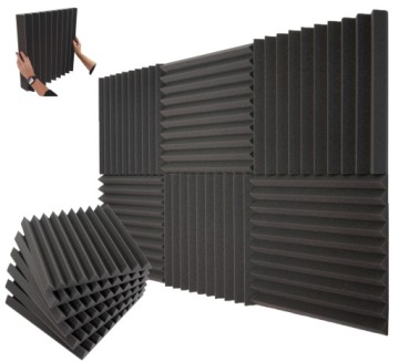 Kliny absorpční akustické panely Set 6 Ks. tlumící podložka o tloušťce 5 cm