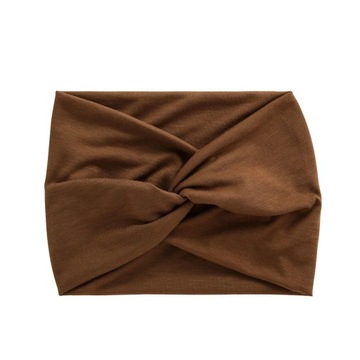 Simple Soild Color Twisted Extra Large Thick Wide Headbands Elastic Turban