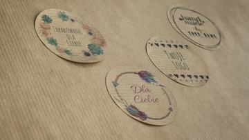 ЭКО НАКЛЕЙКА ЭКО КРАФТ С ПРИНТОМ ЦВЕТ 40х40х500 + PROJ