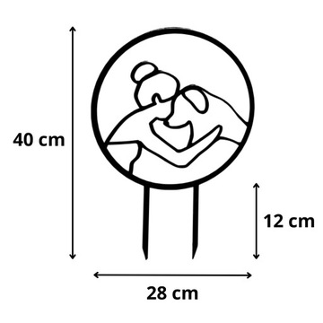 Опоры для цветов, растений, опора для перголы LOVE DOGS L 40см