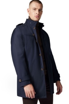 Мужской переходный темно-синий тренч Próchnik PM2 48