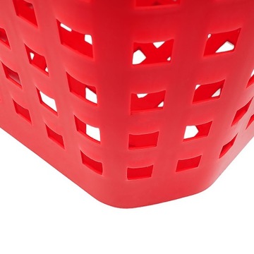КОРЗИНА БЫТОВАЯ АЖУРНАЯ САДОВАЯ 40Л КРАСНЫЙ ПЛАСТИК
