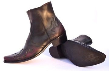 МУЖСКИЕ КОЖАНЫЕ БОТИНКИ НА МОЛНИИ PL WEST