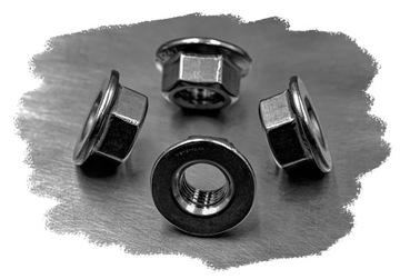 M6 A2 ГАЙКА ФЛАНЕЦ ИЗ НЕРЖАВЕЮЩЕЙ НЕРЖАВЕЮЩЕЙ, ГЛАДКАЯ 6923 (10)