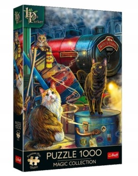 Puzzle Vzdělávací puzzle pro děti Sada expresu čarodějnic Obrázek