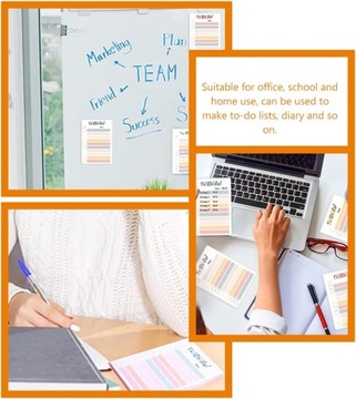 4 стикера «Радуга», блокноты, наклейки для заметок, наклейки нет